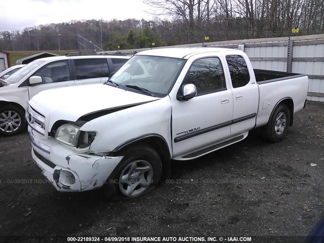 5TBRT34193S379609 - 2003 TOYOTA TUNDRA ACCESS CAB SR5 WHITE photo 2