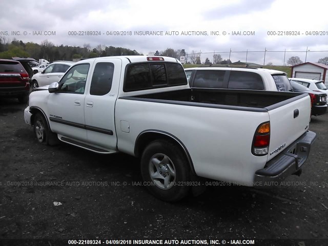 5TBRT34193S379609 - 2003 TOYOTA TUNDRA ACCESS CAB SR5 WHITE photo 3