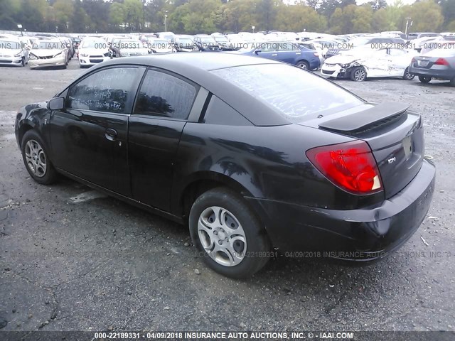 1G8AN12F14Z190044 - 2004 SATURN ION LEVEL 2 BLACK photo 3