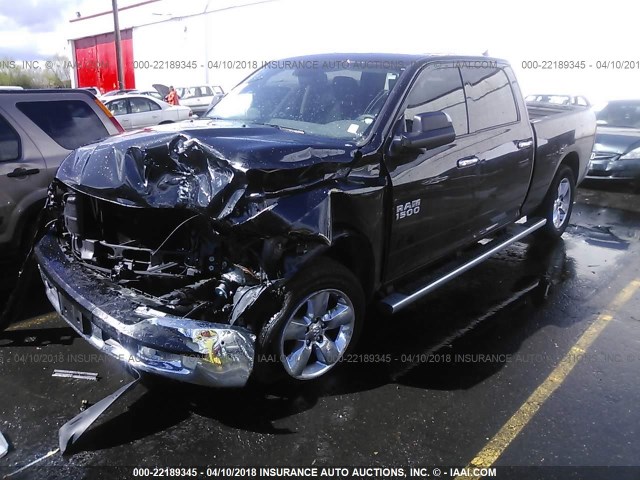 1C6RR7TT3HS607674 - 2017 RAM 1500 SLT BLACK photo 2