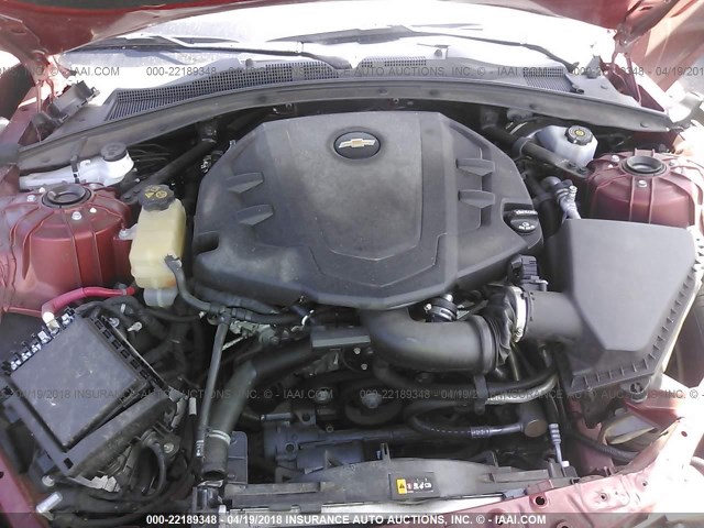 1G1FB1RSXG0148058 - 2016 CHEVROLET CAMARO LT RED photo 10