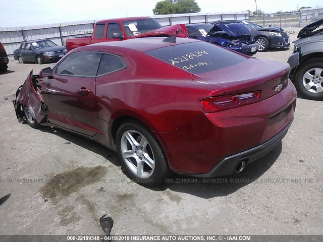 1G1FB1RSXG0148058 - 2016 CHEVROLET CAMARO LT RED photo 3