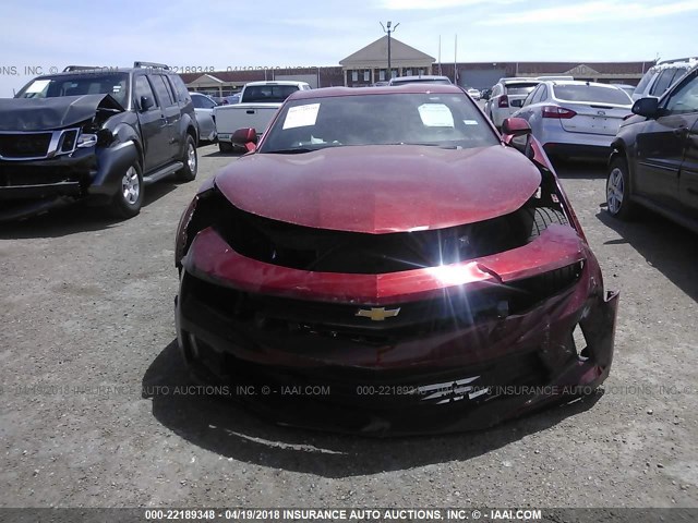 1G1FB1RSXG0148058 - 2016 CHEVROLET CAMARO LT RED photo 6