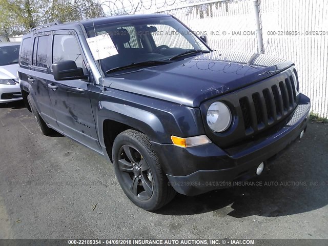 1C4NJPBA8ED691392 - 2014 JEEP PATRIOT SPORT Dark Blue photo 1