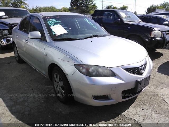 JM1BK12F381869031 - 2008 MAZDA 3 I SILVER photo 1