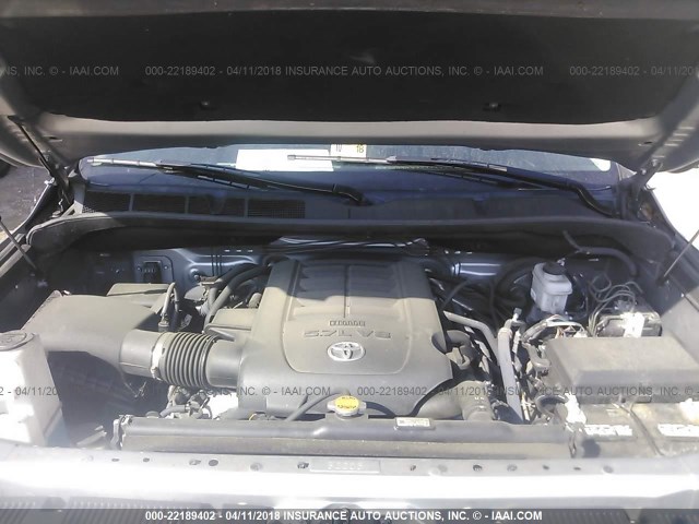 5TFHY5F18GX494487 - 2016 TOYOTA TUNDRA CREWMAX LIMITED SILVER photo 10