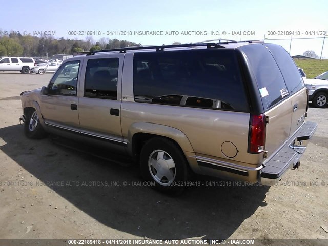 3GNFK16R4XG201459 - 1999 CHEVROLET SUBURBAN K1500 GOLD photo 3