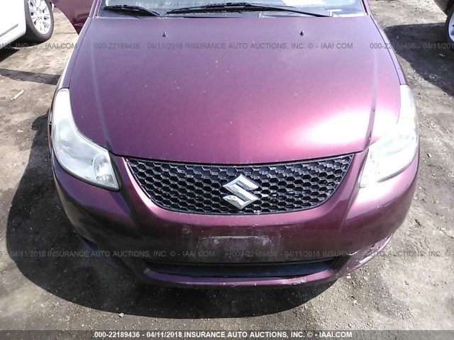 JS2YC412296200976 - 2009 SUZUKI SX4 MAROON photo 6