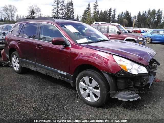 4S4BRBLC9C3287594 - 2012 SUBARU OUTBACK 2.5I LIMITED MAROON photo 1