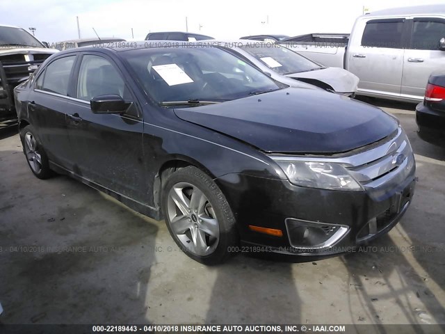 3FAHP0KC5AR168956 - 2010 FORD FUSION SPORT BLACK photo 1