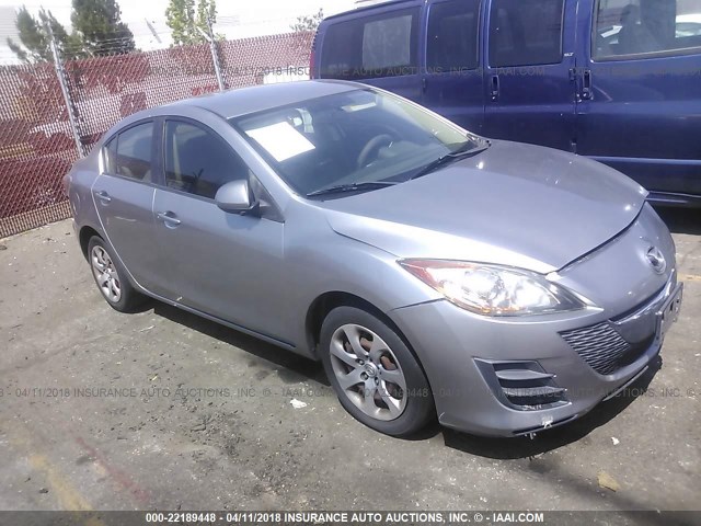 JM1BL1SG5A1130593 - 2010 MAZDA 3 I GRAY photo 1