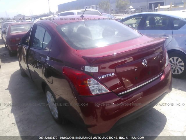 3N1CN7AP0HL864566 - 2017 NISSAN VERSA S/S PLUS/SV/SL RED photo 3