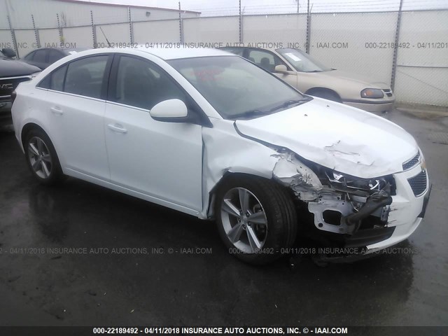 1G1PE5SB9D7139609 - 2013 CHEVROLET CRUZE LT WHITE photo 1