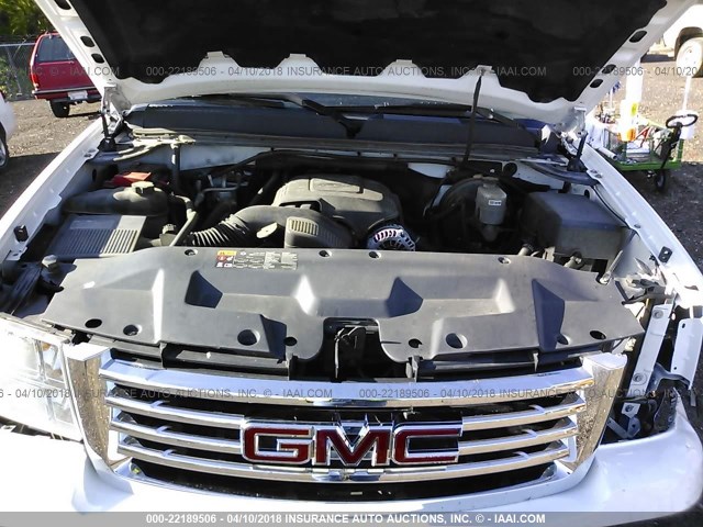 3GTP2VE33BG150174 - 2011 GMC SIERRA K1500 SLE WHITE photo 10