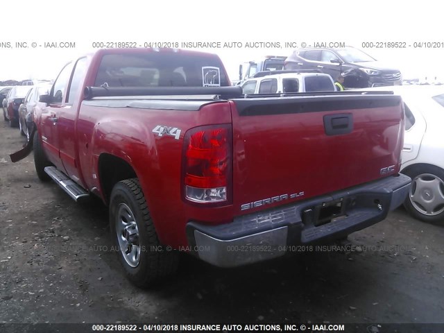 2GTEK19J081113903 - 2008 GMC SIERRA K1500 RED photo 3