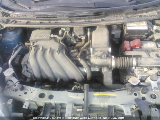 3N1CE2CP9EL409291 - 2014 NISSAN VERSA NOTE S/S PLUS/SV/SL TEAL photo 10