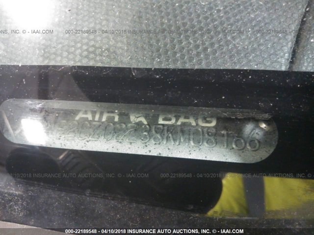 4F2CZ02Z38KM08166 - 2008 MAZDA TRIBUTE I BLUE photo 9