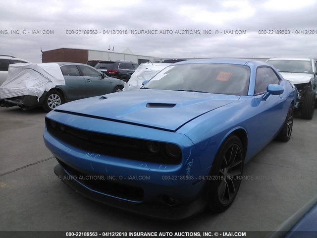 2C3CDZFJ5GH255436 - 2016 DODGE CHALLENGER R/T SCAT PACK BLUE photo 2