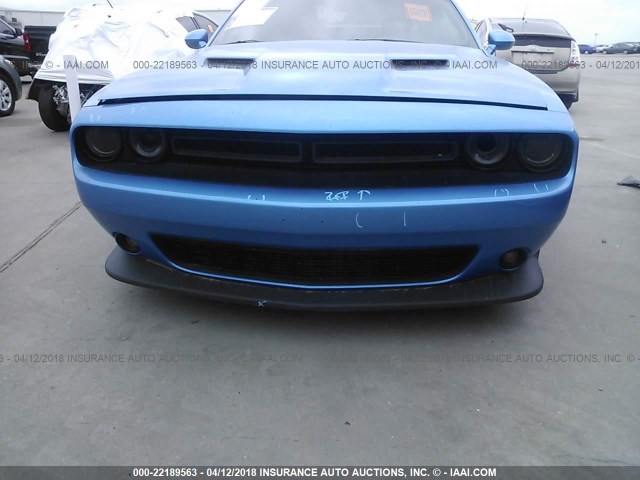 2C3CDZFJ5GH255436 - 2016 DODGE CHALLENGER R/T SCAT PACK BLUE photo 6