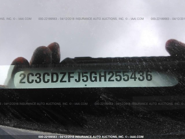 2C3CDZFJ5GH255436 - 2016 DODGE CHALLENGER R/T SCAT PACK BLUE photo 9