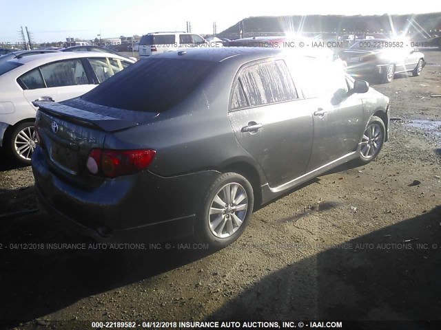 2T1BU4EE5AC449254 - 2010 TOYOTA COROLLA S/LE/XLE GRAY photo 4