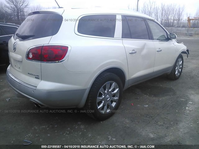 5GALVCED9AJ100588 - 2010 BUICK ENCLAVE CXL 白色 照片 4