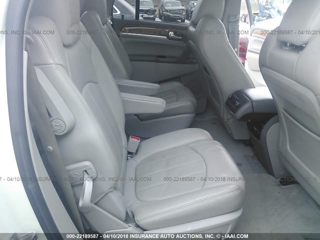 5GALVCED9AJ100588 - 2010 BUICK ENCLAVE CXL 白色 照片 8