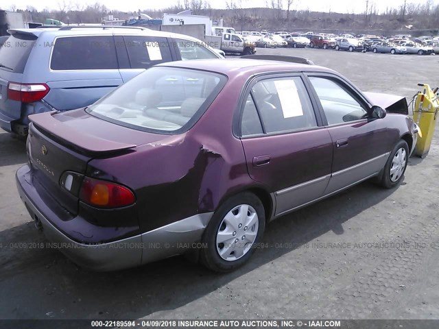 2T1BR18E5WC056664 - 1998 TOYOTA COROLLA VE/CE/LE MAROON photo 4