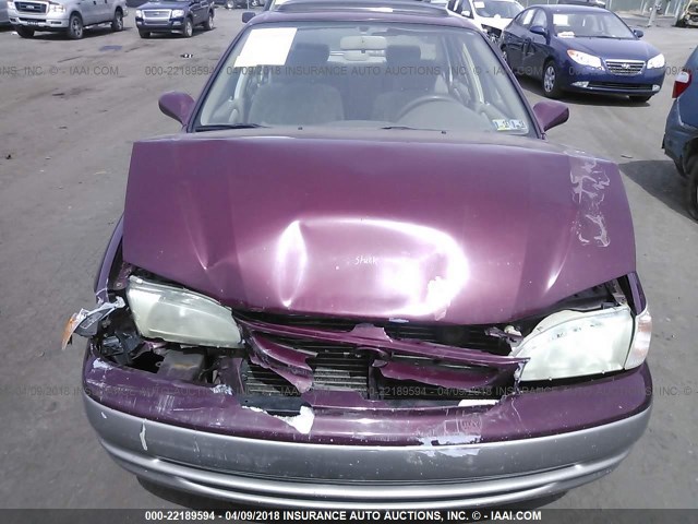 2T1BR18E5WC056664 - 1998 TOYOTA COROLLA VE/CE/LE MAROON photo 6