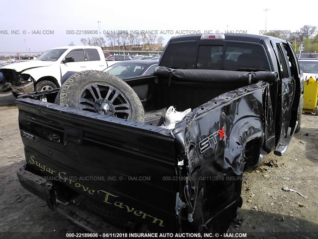 1FTEX1EW4AFB07944 - 2010 FORD F150 SUPER CAB BLACK photo 4