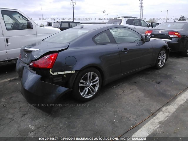 JNKCV64E28M130601 - 2008 INFINITI G37 JOURNEY/SPORT GRAY photo 4