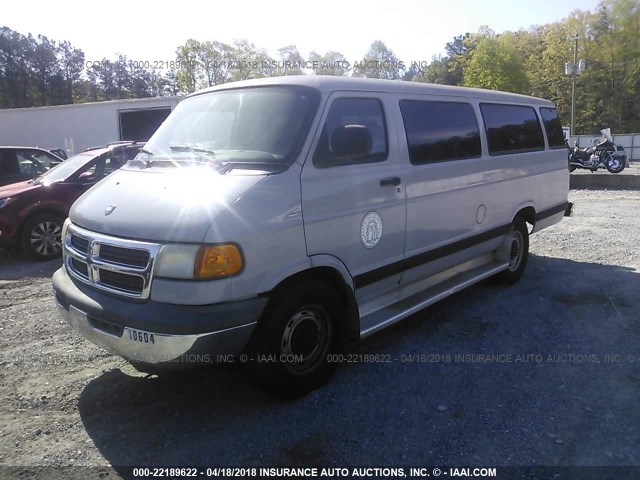 2B5WB35Z7YK169139 - 2000 DODGE RAM WAGON B350 BUS GRAY photo 2