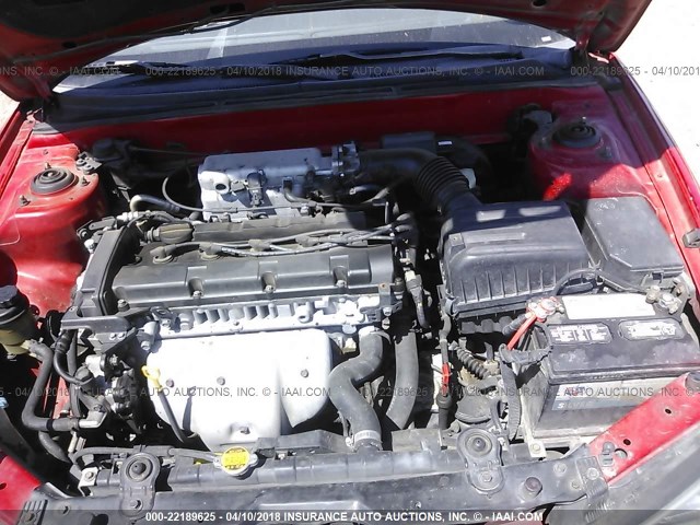 KMHDN45D53U678936 - 2003 HYUNDAI ELANTRA GLS/GT RED photo 10