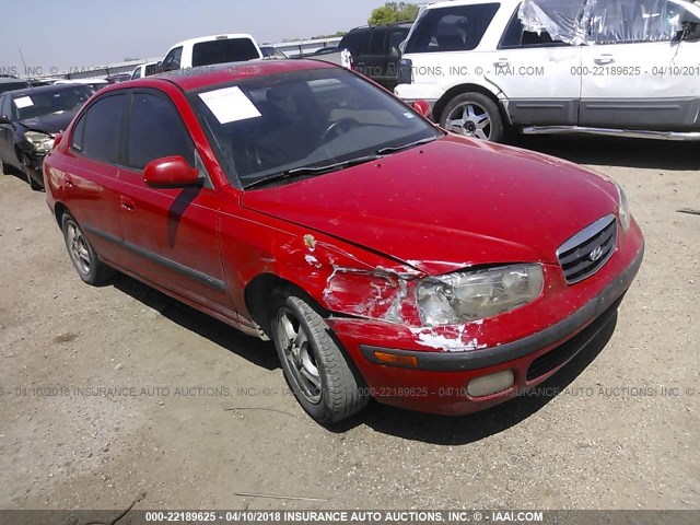 KMHDN45D53U678936 - 2003 HYUNDAI ELANTRA GLS/GT RED photo 6