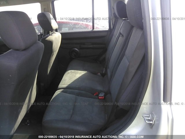 1J8HH48K28C242798 - 2008 JEEP COMMANDER SPORT Plata foto 8