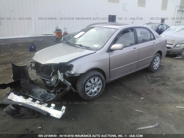 2T1BR32E53C145246 - 2003 TOYOTA COROLLA CE/LE/S TAN photo 2