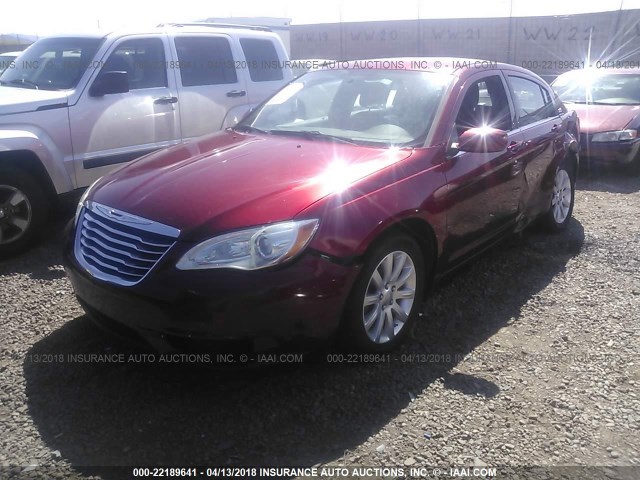 1C3CCBBG8CN272267 - 2012 CHRYSLER 200 TOURING RED photo 2