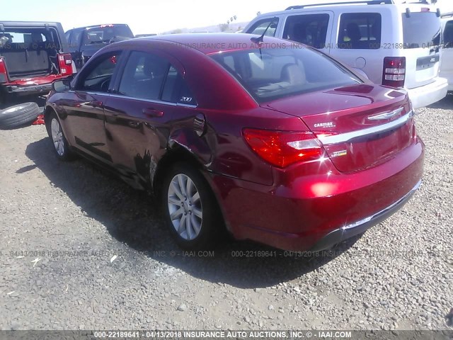 1C3CCBBG8CN272267 - 2012 CHRYSLER 200 TOURING RED photo 3