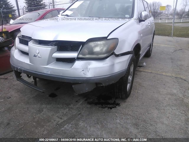 JA4LZ41G53U097127 - 2003 MITSUBISHI OUTLANDER XLS GRAY photo 6