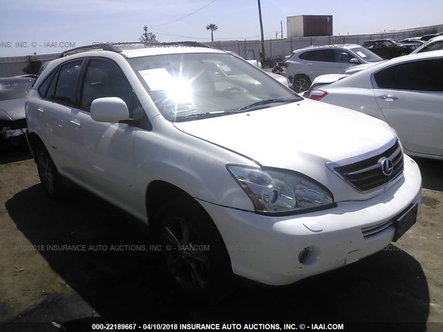 JTJHW31U072031894 - 2007 LEXUS RX 400H WHITE photo 1