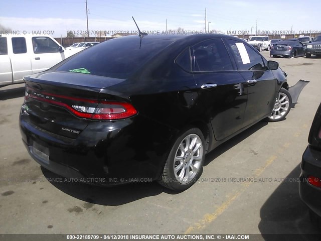 1C3CDFCA3DD299382 - 2013 DODGE DART LIMITED/R/T BLACK photo 4