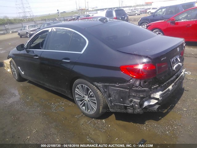 WBAJA7C53JWA72620 - 2018 BMW 530 XI BLACK photo 3