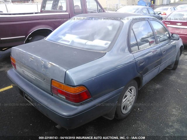 JT2AE09EXP0019761 - 1993 TOYOTA COROLLA LE/DX 蓝色 照片 4
