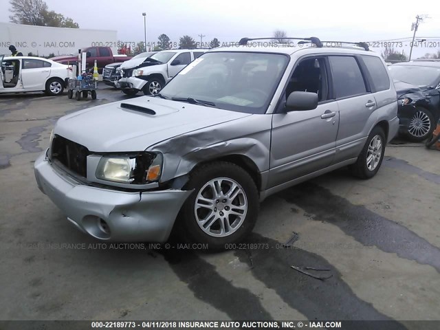 JF1SG69615H741660 - 2005 SUBARU FORESTER 2.5XT GRAY photo 2