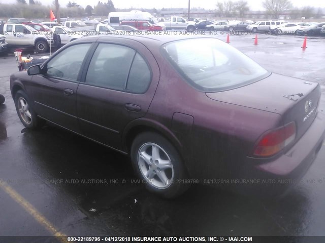 JN1CA21D7VM528743 - 1997 NISSAN MAXIMA GLE/GXE/SE MAROON photo 3