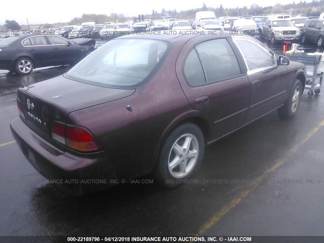 JN1CA21D7VM528743 - 1997 NISSAN MAXIMA GLE/GXE/SE MAROON photo 4