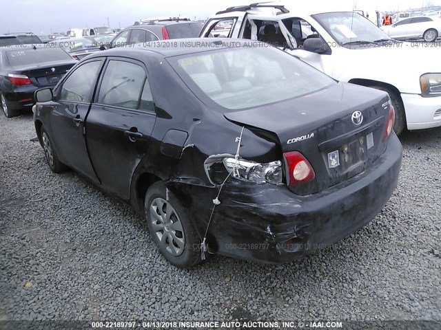 2T1BU4EE2AC433979 - 2010 TOYOTA COROLLA S/LE/XLE BLACK photo 3