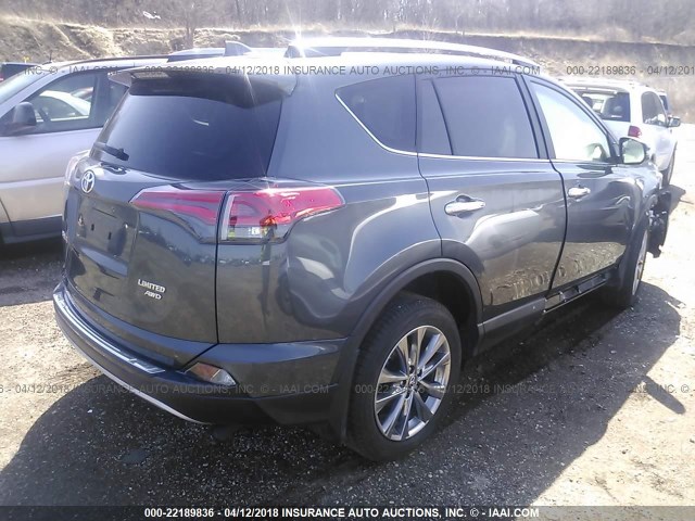 JTMDFREV5HJ710946 - 2017 TOYOTA RAV4 LIMITED/SE/PLATINUM GRAY photo 4