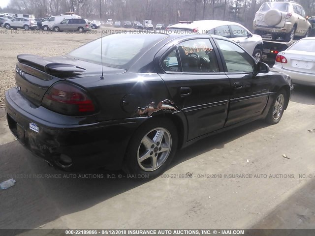 1G2NW52E11C245596 - 2001 PONTIAC GRAND AM GT BLACK photo 4