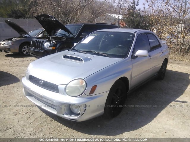 JF1GD29612H514200 - 2002 SUBARU IMPREZA WRX SILVER photo 2